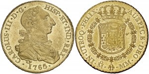 8 escudos México,1765