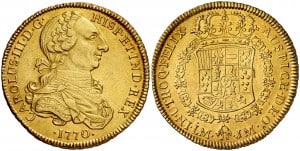 4 Escudos Lima 1770