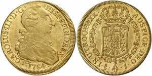 8 escudos Santiago, 1764