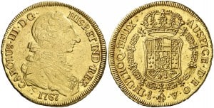 8 escudos Santiago, 1767