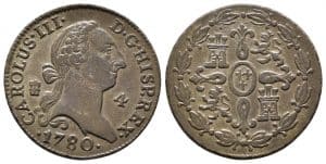 4 maravedís. 1780. Segovia.