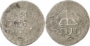 8 reales 1811 Morelos plata acuñada