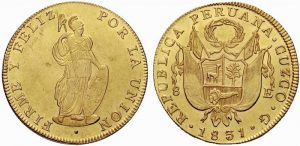8 escudos Cuzco 1831