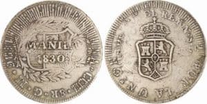 8 reales Cuzco resellado Manila 1830