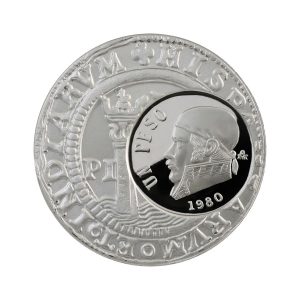 1 onza de plata, México 1980, anverso