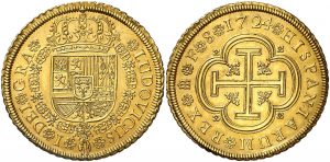 1724. Luis I. Segovia. F. 8 escudos.