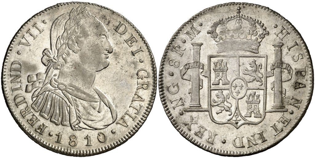 8 reales de Guatemala, busto de Carlos IV