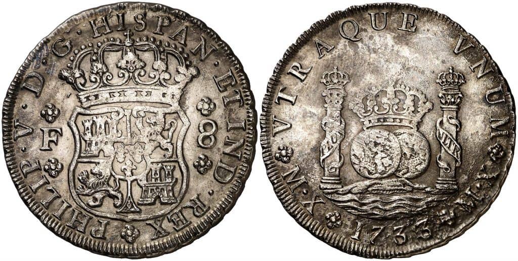 8 real México 1733