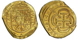 8 escudos 1714 cuños galano