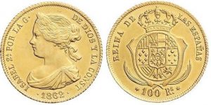 100 reales Madrid 1862. EBC+ levísimos golpecitos.