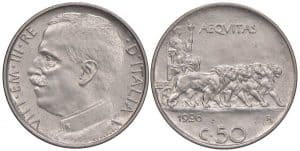Víctor Manuel III - 50 centesimi 1926