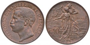 Víctor Manuel III - 10 centesimi 1911