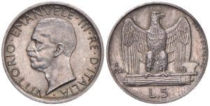 Víctor Manuel III - 5 liras 1926