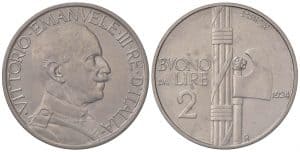 Víctor Manuel III - 2 liras 1924