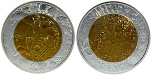 25 euros niobio 2009. Año Internacional de la Astronomía