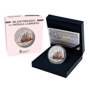 10 euros 2021. Batalla de Lepanto. Caja