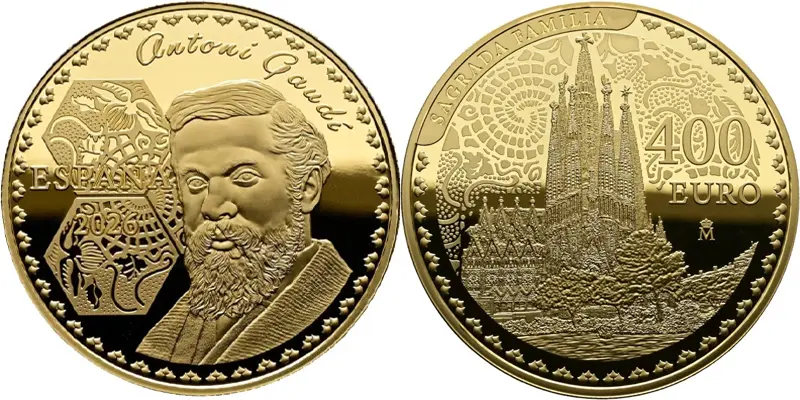La FNMT conmemora el Centenario de Antoni Gaudí con siete nuevas